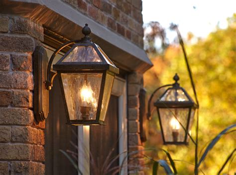 tudor style exterior lights.